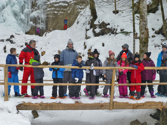 On admire le paysage hivernal...